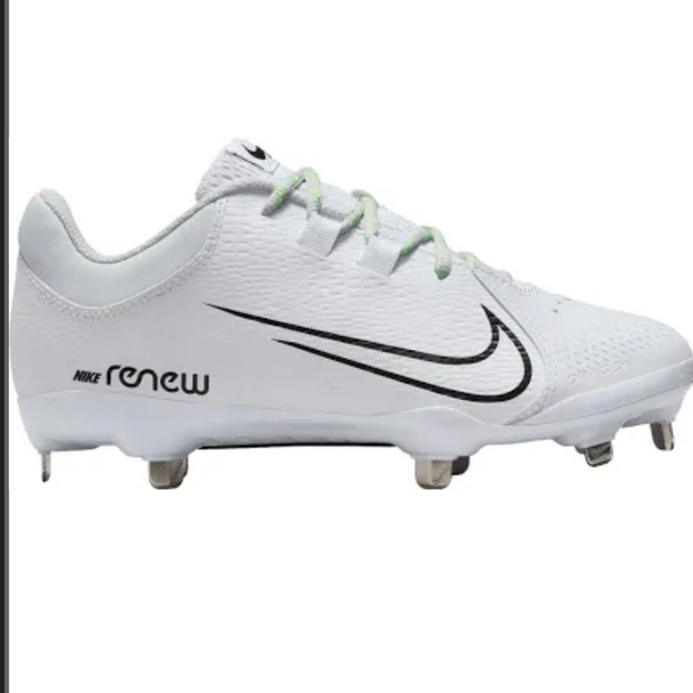 Nike Women's White Black Softball Cleats